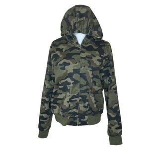 Volcom Olive Camouflage Hoodie Jacket US M